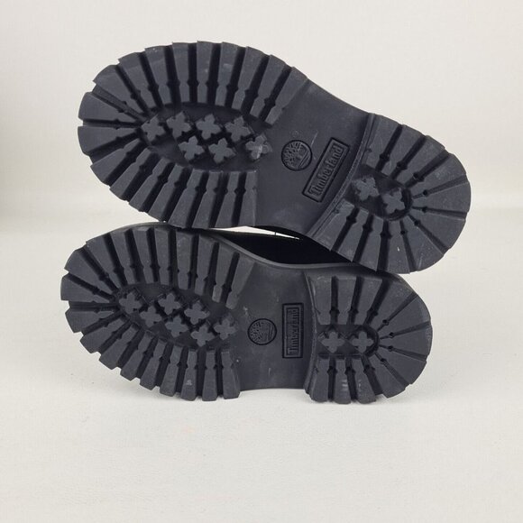 Timberland 6 In Premium Boot Nubuck Black Toddler Waterproof Outdoors - Picture 8 of 11